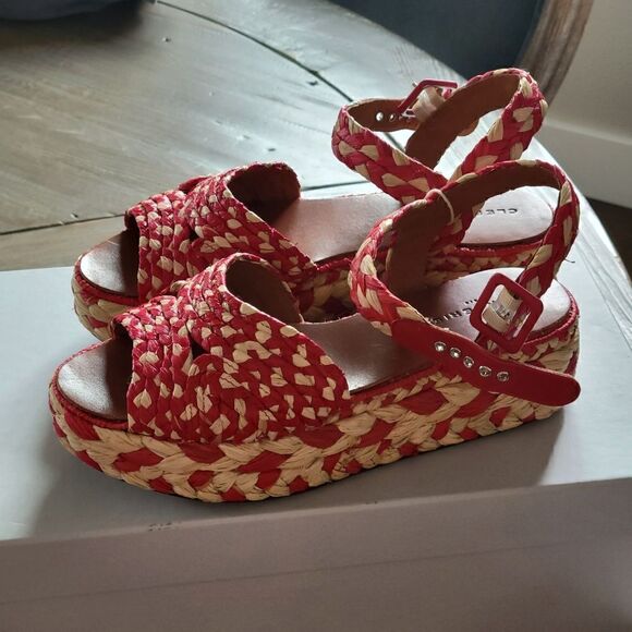 New Robert Clergerie platform straw sandals Shoes 39.5 | eBay Robert Clergerie platform straw sandals Shoes Size 39.5 main image 1